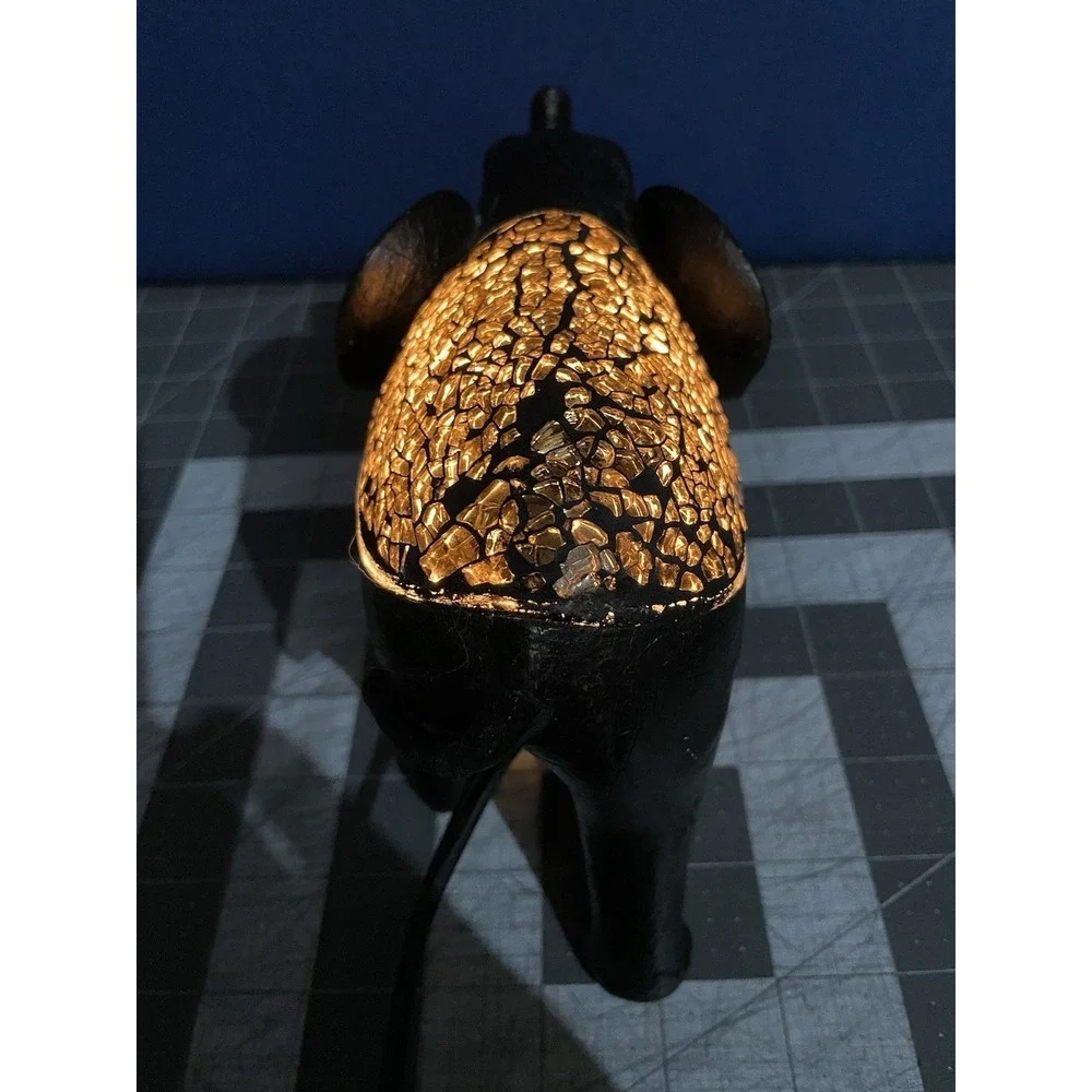 Elephant Night Light Desktop Table Lucky‎ Trunk Up Small Figure